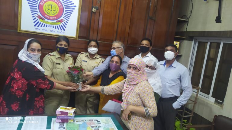 URI West India felicitated officers of Dongri Police station on 1st September, 2021, for successfully handling a POCSO case.