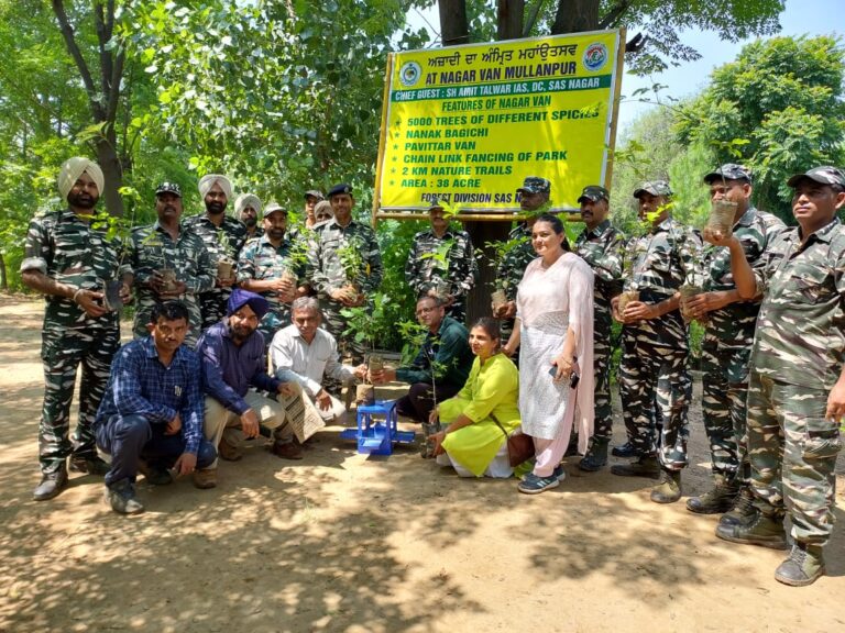 प्रशासन ने 40 एकड़ वन क्षेत्र में टाउन फॉरेस्ट बनाने के लिए पौधरोपण अभियान शुरू किया